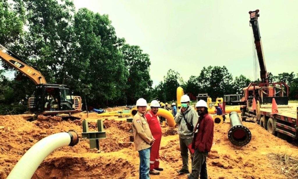 Hydrotest Pipeline 16 inch Pekanbaru