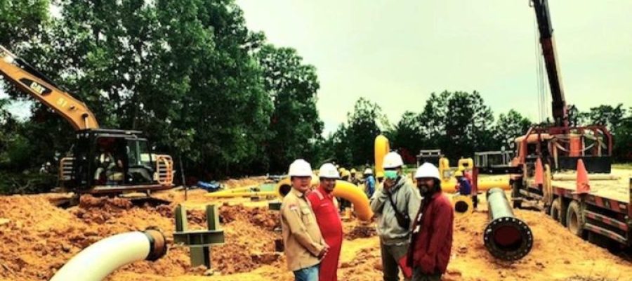 Hydrotest Pipeline 16 inch Pekanbaru