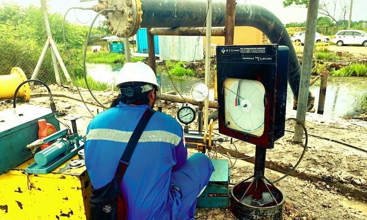 pt vertical - Hydrotest Pipeline 16 inch Segment-6 Pekanbaru