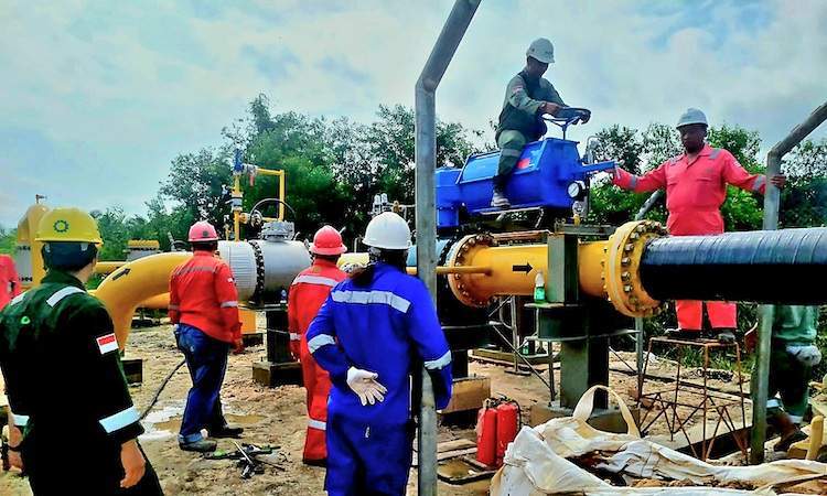 pt vertical - Hydrotest Pipeline 16 inch Segment-6 Pekanbaru