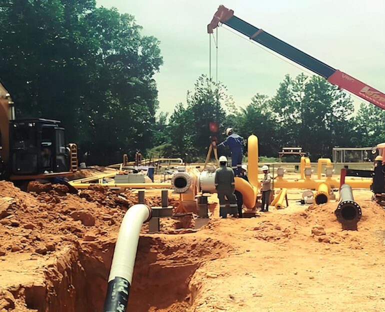 Hydrotest 16inchi segment 4 pekanbaru