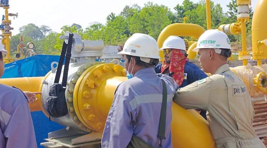 Hydrotest Pipeline 12 inch Pekanbaru