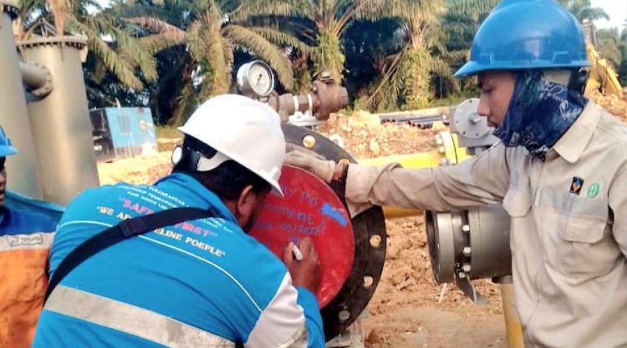 Hydrotest Pipeline 16 inch Pekanbaru