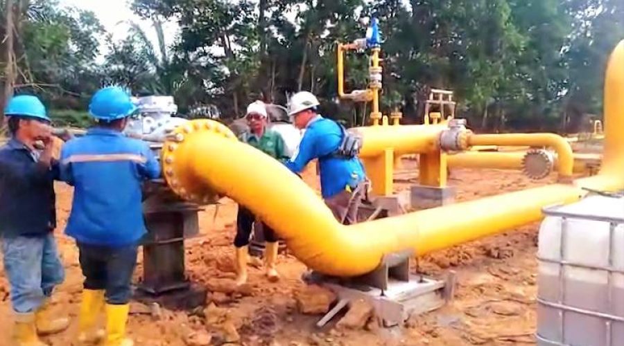 Hydrotest Pipeline 16 inch Pekanbaru